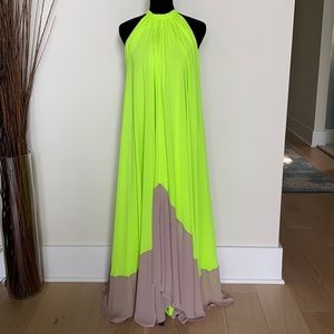 SALONI High-Neck Maxi Dress